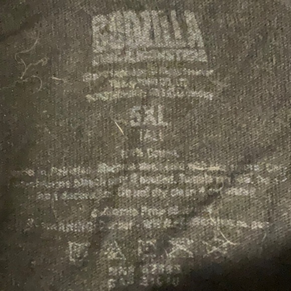 Black Graphic Tee with Blue Godzilla Print - Picture 4 of 4
